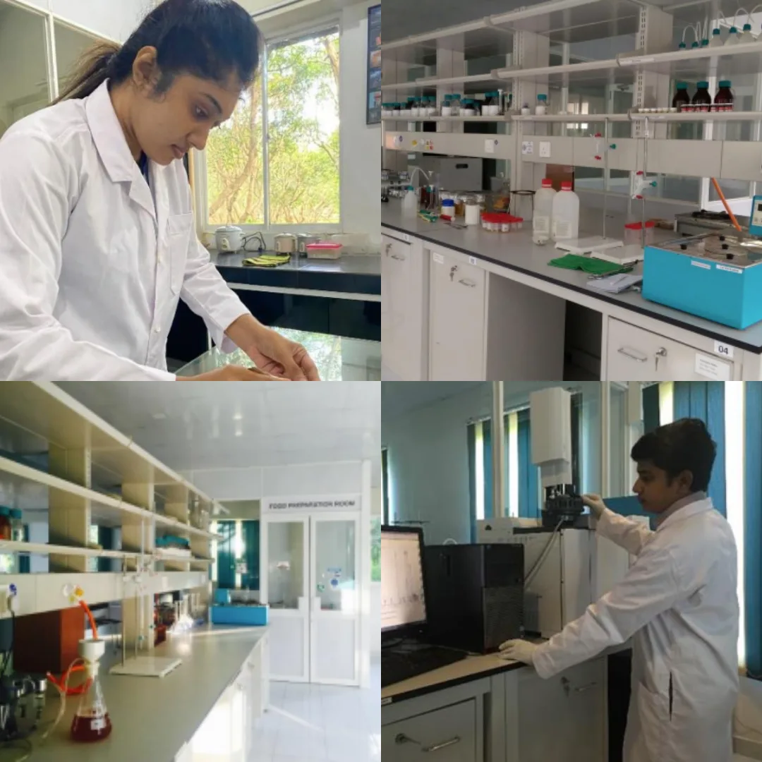 A Male and Female employees of CIC rice research center working on tests