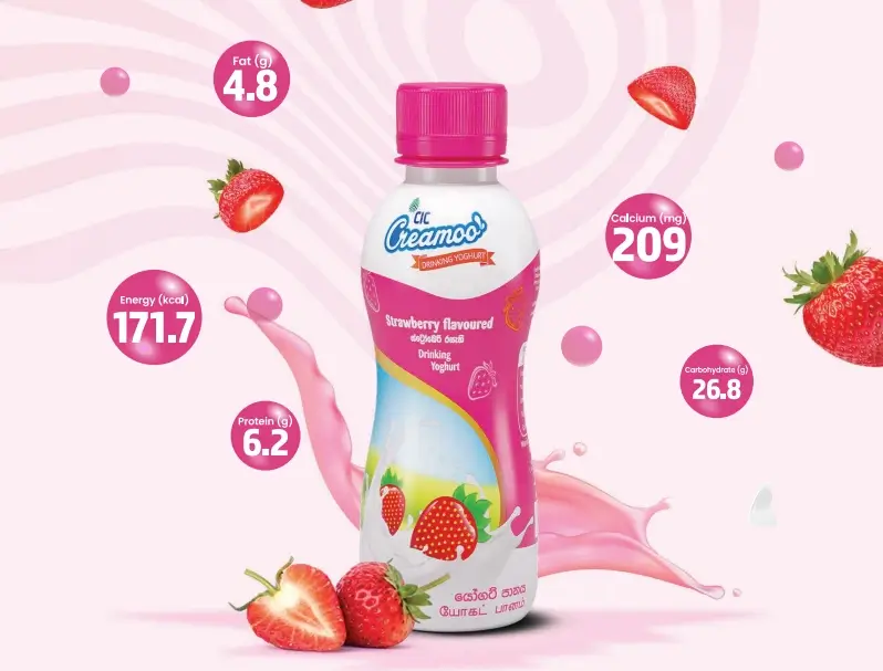 CIC Creamoo strawberry yoghurt drink
