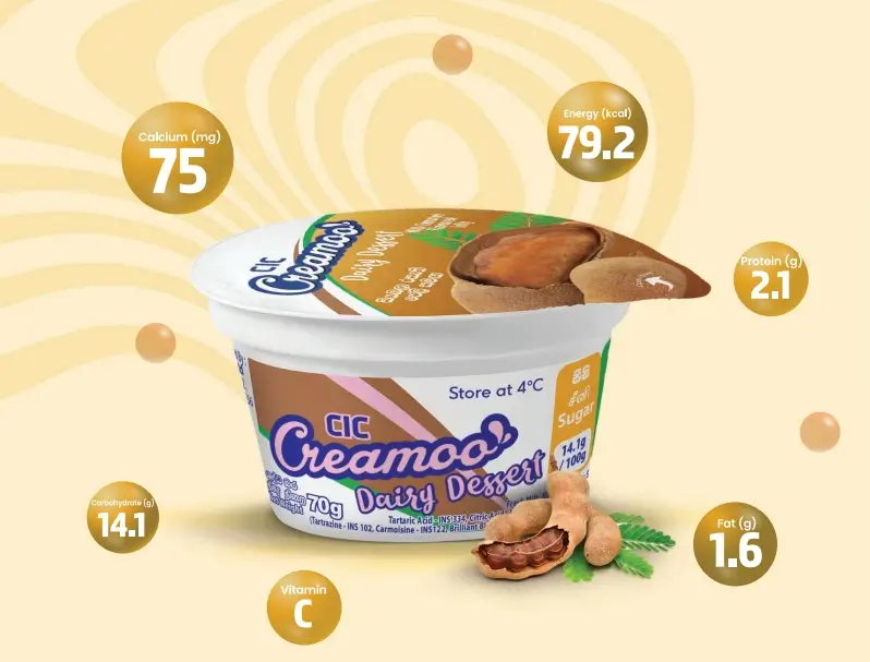 CIC Creamoo tamarind flavoured yoghurt