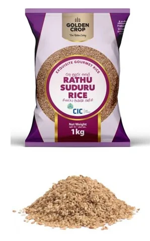 01 KG pack of Rathu suduru rice